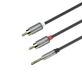 Cable dual RCA to 3.5mm “UPA10” audio plated plugs